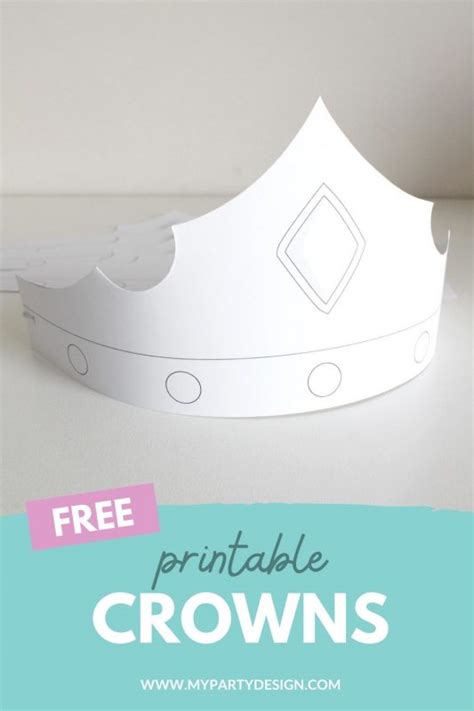 Free Printable Crown Template My Party Design