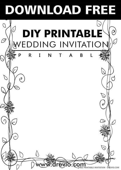 Free Printable Diy Printable Wedding Invitation Templates Download Hundreds Free Printable