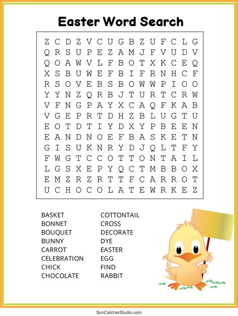 Easter Fun: Free Printable Easter Word Search Puzzle