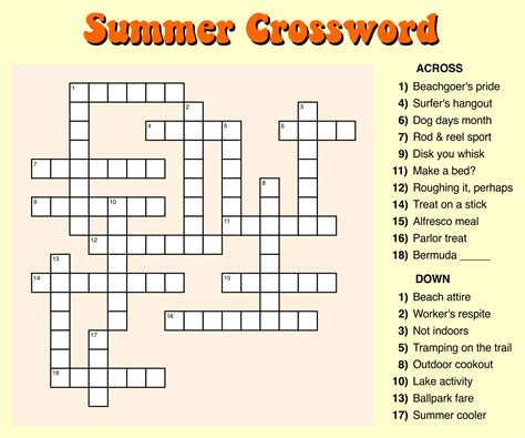 Easy Crossword Puzzles to Print for Free Fun