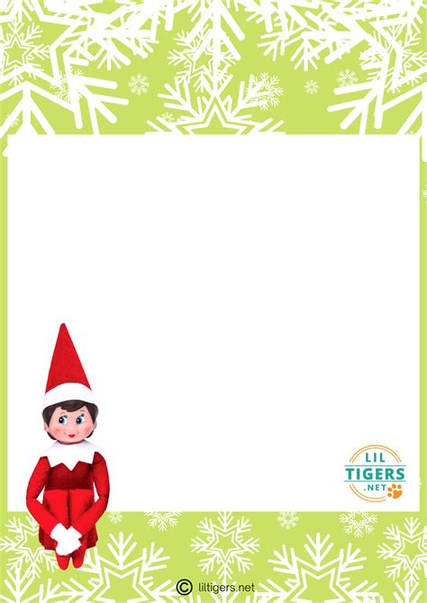 Free Printable Elf On The Shelf Letter Templates Lil Tigers