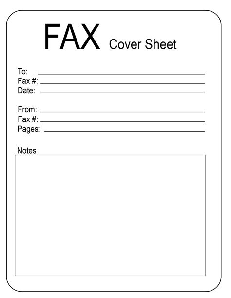 Free Printable Fax Cover Sheet Templates