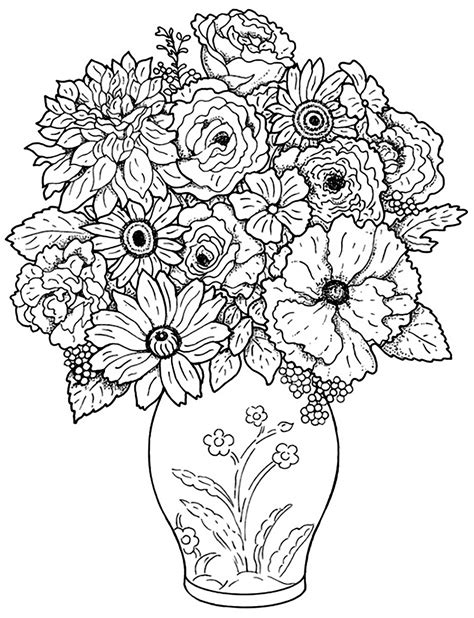 Free Printable Flower Coloring Sheets