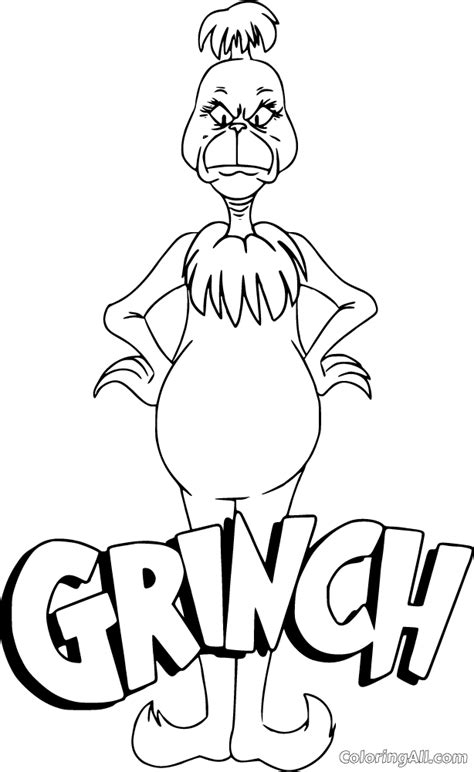 Free Printable Grinch Coloring Pages For Kids