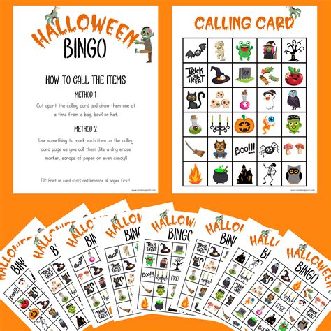 Free Printable Halloween Bingo Cards Made In A Pinch