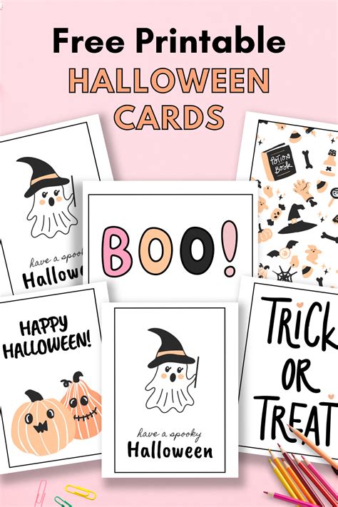 Free Printable Halloween Cards Gathering Beauty