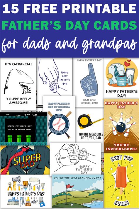 Free Printable Happy Fathers Day Cards For Grandpas Too