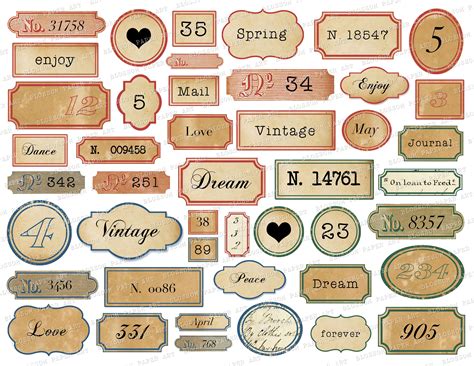 Free Printable Junk Journal Ephemera