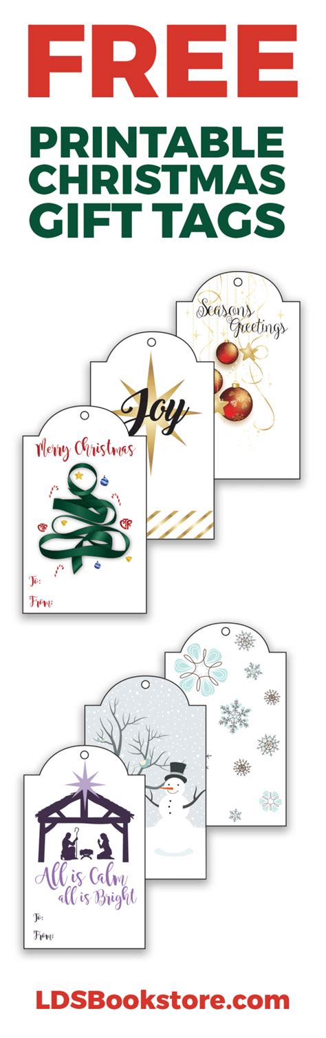 Free Printable Lds Christmas Gift Tags Lds Daily