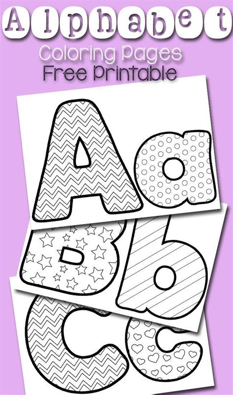 Free Printable Letter Coloring Pages for Kids