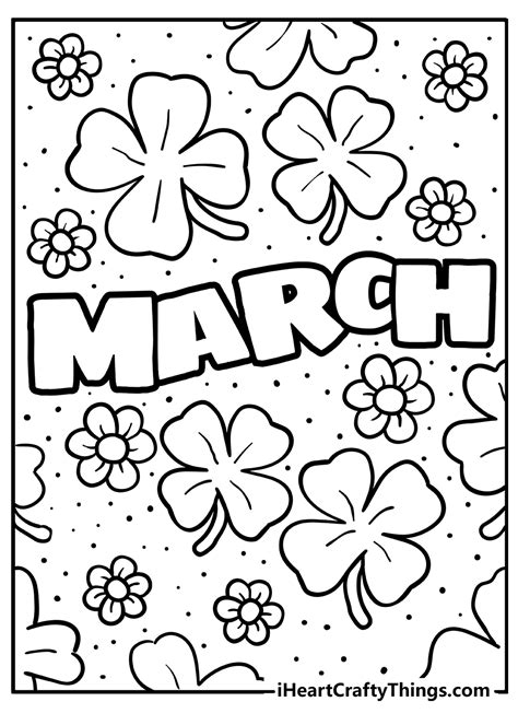 Free Printable March Coloring Pages For Kids And Adults