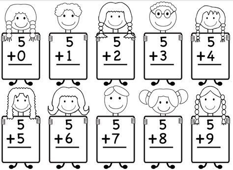 Free Printable Math Addition Worksheets For Kindergarten Kindergarten