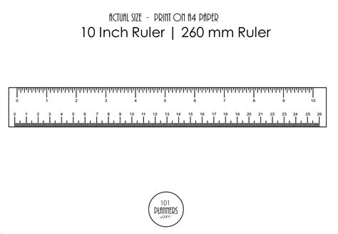 Free Printable Millimeter Ruler Actual Size