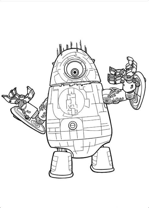 Free Printable Monster Robot Coloring Pages for Kids