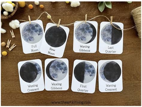 Free Printable Moon Phase Cards And Journal For Kids