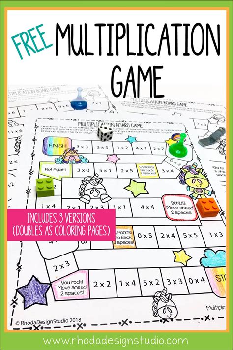 Free Printable Multiplication Games And Activities