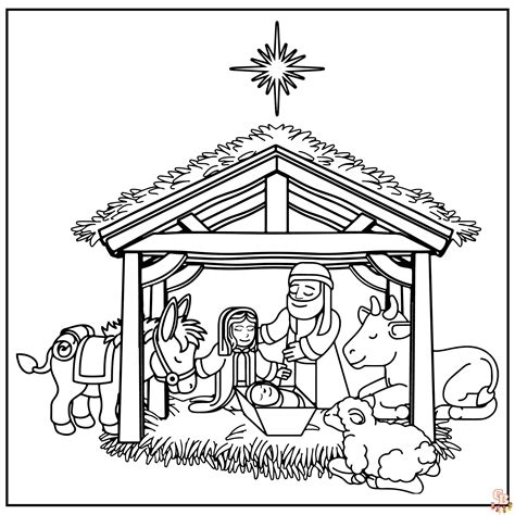 Free Printable Nativity Coloring Pages