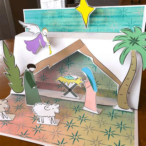 Free Printable Nativity Scene For Your Kids Saving Dollars And Sense