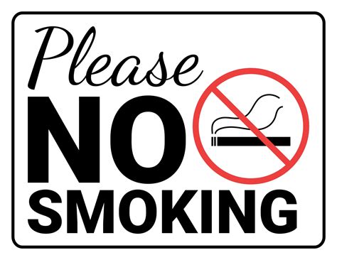 Free Printable No Smoking Sign Templates Pdf Word For Car