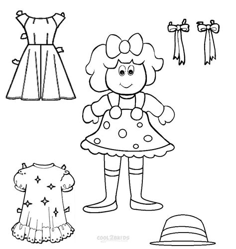 Free Printable Paper Doll Templates Cool2bkids