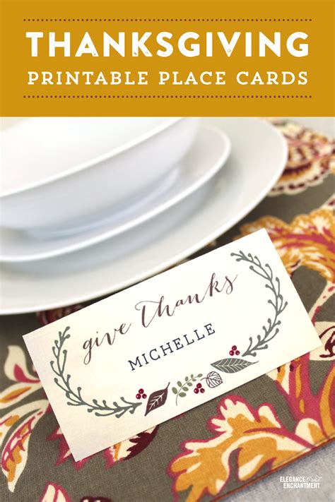 Free Printable Place Cards For Thanksgiving Web Printable Thanksgiving