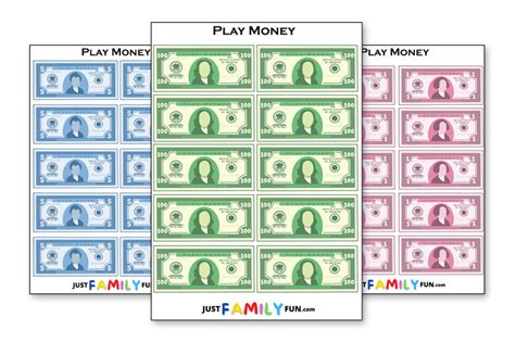 Free Printable Play Money For Kids Just Family Fun