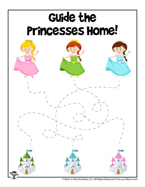 Free Printable Princess Worksheets