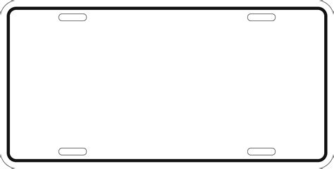 Free Printable Printable License Plate Template Rockmaz