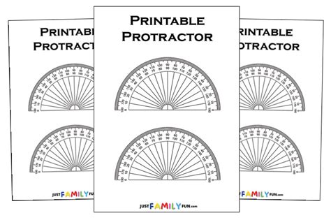 Free Printable Protractor Pdf Just Family Fun