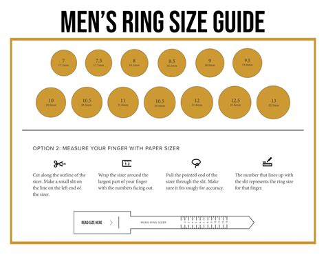 Free Printable Ring Sizer For Men