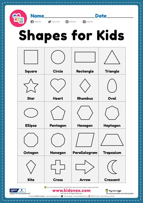 Free Printable Shapes Worksheets For Toddlers And Preschoolers Free