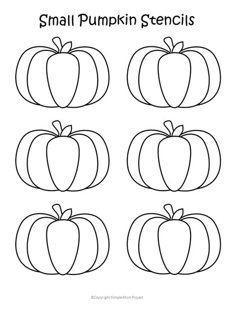 Free Printable Small And Large Pumpkin Template Outline Pumpkin Template