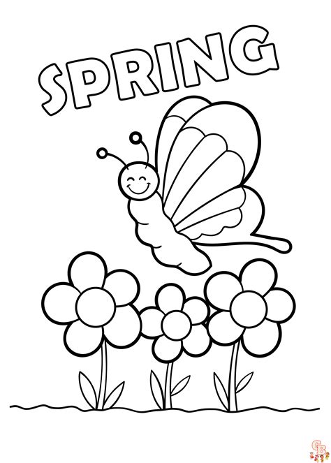 Free Printable Spring Coloring Pages For Kindergarten