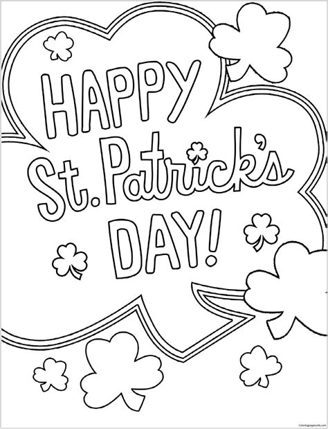 Free Printable St Patrick Day Coloring Pages Free Printable