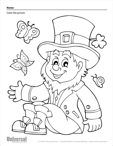 Free Printable St Patrick S Day Coloring Pages 4 Designs