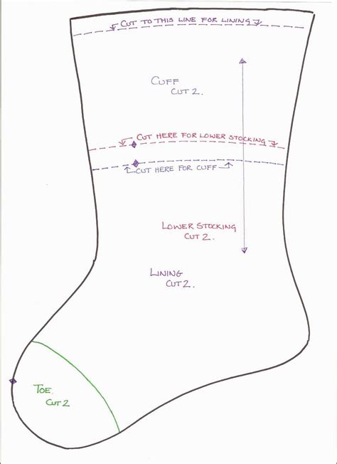 Free Printable Stocking Pattern