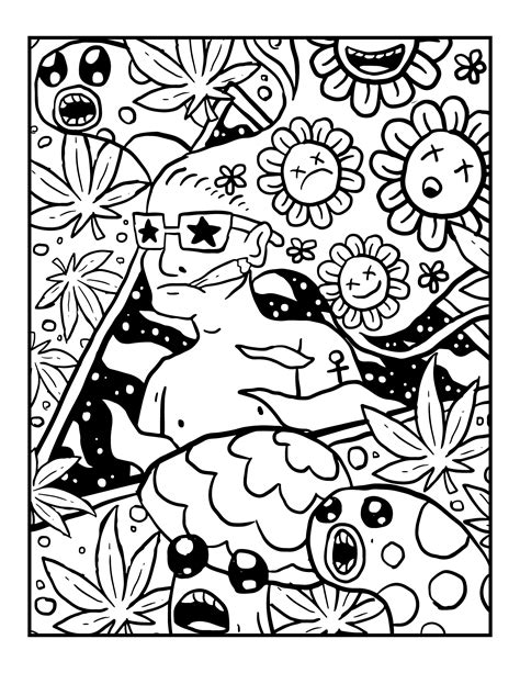 Free Printable Stoner Coloring Pages