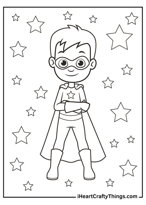 Free Printable Superhero Coloring Pages For Kids Outline Sketch Drawing