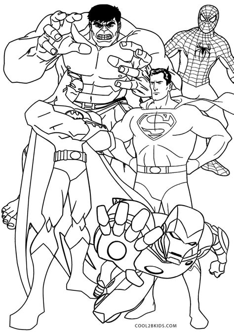 Top 10 Superhero Coloring Pages to Save and Print