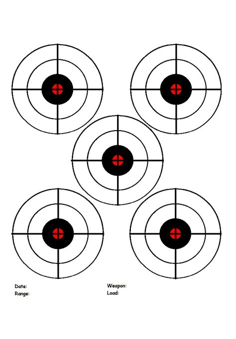 Free Printable Target Practice Sheets Printable Form Templates And