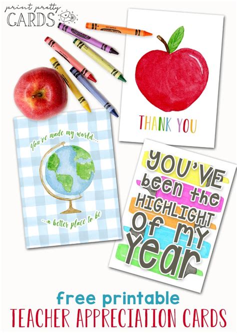 Free Printable Teacher Card