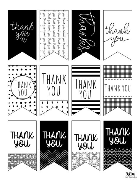 Free Printable Thank You Tags 300 Tags Printabulls