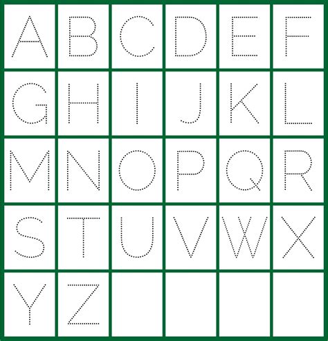 Free Printable Trace Alphabet Letters