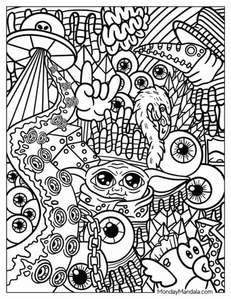 Free Printable Trippy Coloring Pages Free Printable