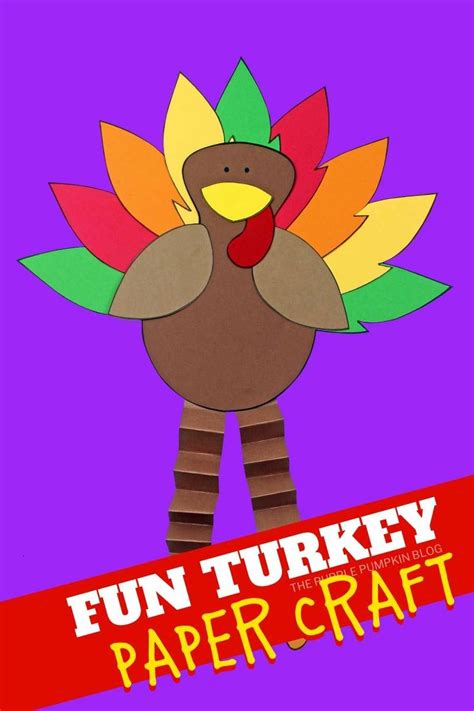 Free Printable Turkey Paper Craft Fun Holiday Activity For All Ages