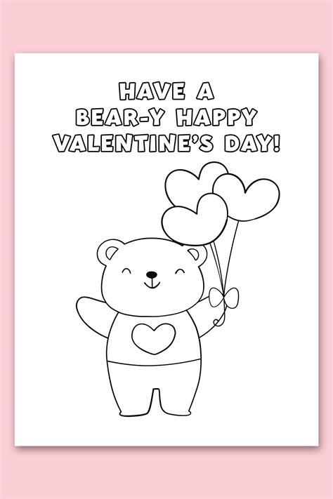 Free Printable Valentine Cards To Color Free Printable Hq