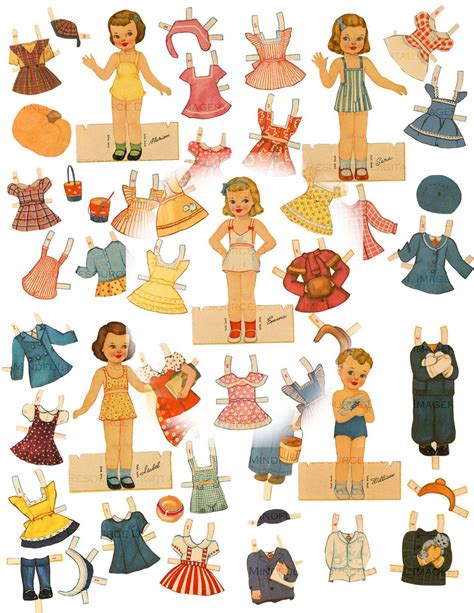 Free Printable Vintage Paper Dolls Get What You Need For Free