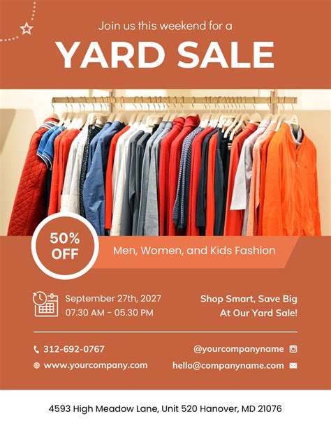 Free Printable Yard Sale Flyer Templates Create Yard Sale Flyers With Photoadking Amp 39 S Flyer Maker