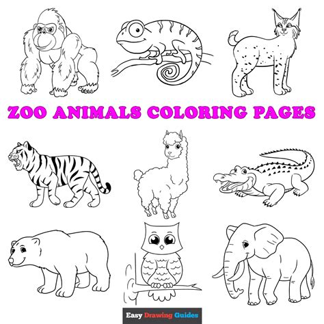 Free Printable Zoo Animals Coloring Pages For Kids