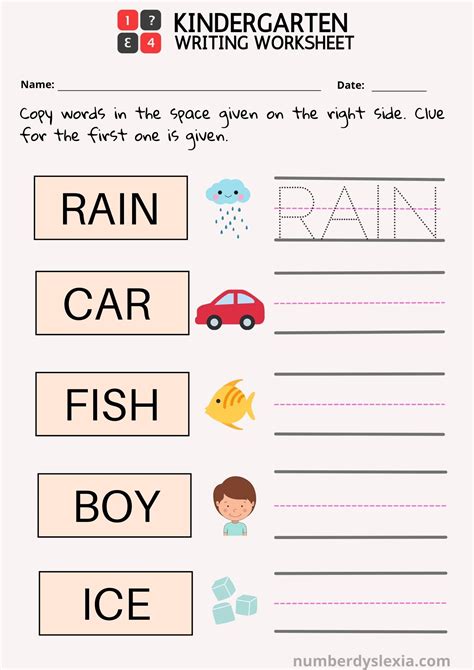 Free Printables For Kindergarten Worksheets